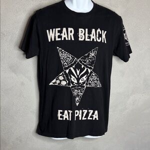 Black Graphic Tee with Bold Print